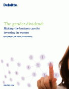 The Gender dividend: making the business case for investing in women