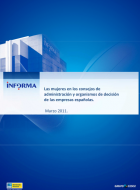 Las mujeres en los consejos de administración y organismos de decisión de las sociedades españolas