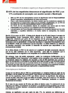 El 65% de los españoles desconoce el significado de RSC y un 17% confunde el concepto con acción social o filantropía
