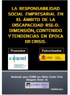 Efectos de la crisis en las estrategias de RSE en relación con la discapacidad