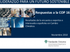 Encuesta a empresas, Administraciones Públicas... sobre el cambio climático