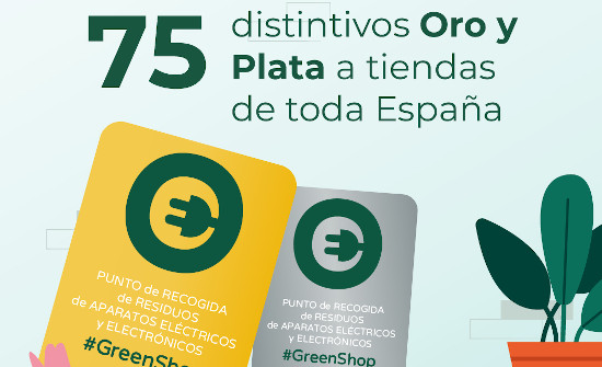 ECOLEC premiará a los 75 establecimientos #GreenShop más comprometidos con el reciclaje de RAEE